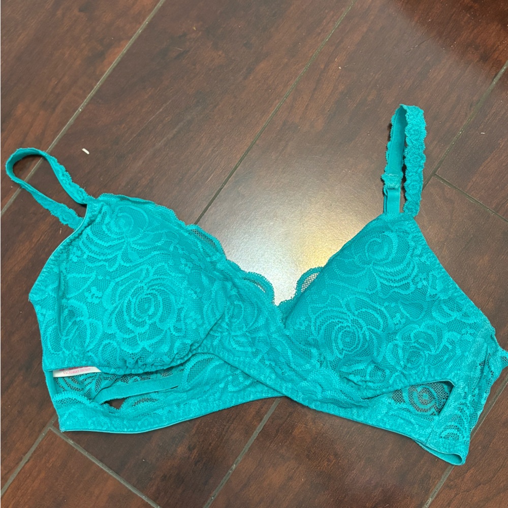 Lace Bralette in Teal